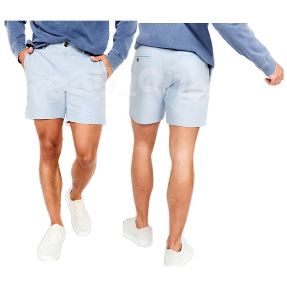 Old Navy Other - Old Navy Men's Ultimate Slim Micro-Stripe Chino Shorts Mini Blue Striped Size 30